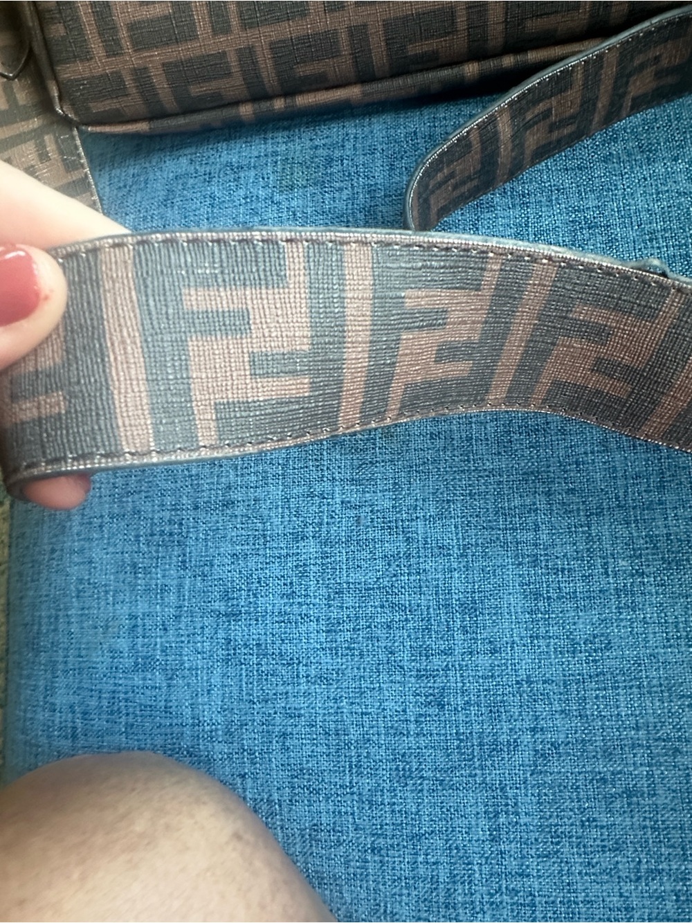 Fendi Brown Monogram Baguette with Yellow and Pink Graphic - Picture 3 of 12